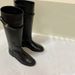 PURPLEMEE Small Gold Buckle Long For Women, Niche Design, Korean Style, Flat High Tube Riding Boots, Over-the-Knee_vogvips.com
