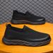 Euro Step Spring New Plus Size Trendy Men's Breathable Casual Comfortable Soft Sole Slip-On Lazy Shoes_vogvips.com