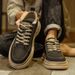 Men's shoes new autumn all match casual work shoes men's Martin boots men's low top retro leather shoes sports shoes_vogvips.com
