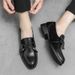 Spring Leather Trendy British Style Brogue Carved European Version Hairstylist Men's Shoes Large Size 46_vogvips.com