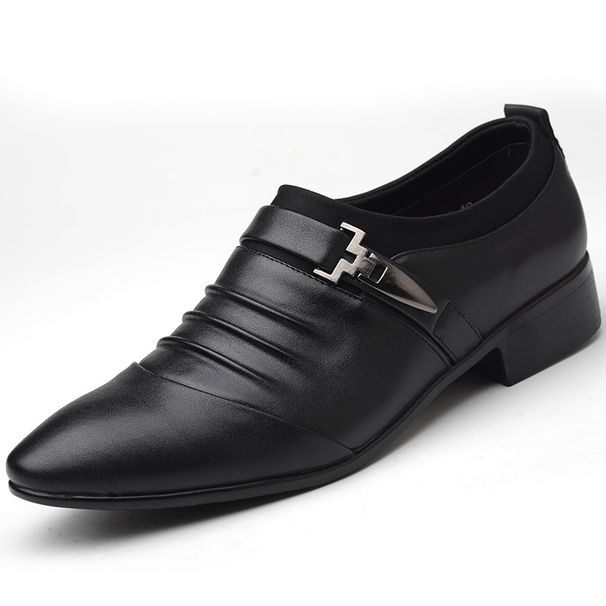 Unbeatable Quality Large 48 Business Casual One Step Youth Fashion Lazy Pointed Hairdressing Master Leather Shoes, Men's Shoes_vogvips.com