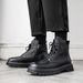 Martin Shoes Men's Rhubarb Boots Cowhide Retro Tooling Men's Shoes_vogvips.com