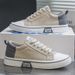 Summer Breathable Sports Casual Canvas Sneakers Soft Sole Men's Trendy Versatile Classic White Cloth Shoes_vogvips.com