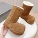 Women Designer Thickening Warmth Alaska Bootie Brand Men Exaggerated Proportions Calfskin Fur Short Big Toe Boots Size_vogvips.com