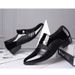 2025 New Shiny Leather Men's Casual Business Formal Large Size Metal Versatile Shoes_vogvips.com