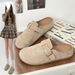 Women's Shoes Ins Trend Casual All Match Half Support One Foot Slippers_vogvips.com