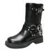 Martin Boots Women's Western Cowboy Ankle Boots 25.New Spring And Autumn Retro Knight Boots_vogvips.com