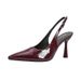 Pointed Toe High Heel Stiletto Sexy Cloed-Toe Sandal 2025 New Large Size Women' 41 42 One Strap Backle Single_vogvips.com