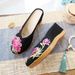 Slippers, High Heels, Hot Diamonds, Women's Cloth Shoes, Summer Linen Embroidery, Ethnic Style, External Wearing Sandals_vogvips.com