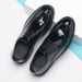 Leather Business Formal Wear, Invisible Height-Increasing Men's Shoes, British Brogue Lacquer Finish SJA07_vogvips.com