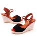 Women’s Shoes Fashion Mary Jane Fish Mouth Wedge Sandals Round Head Waterproof Platform Rope Wedge Sandals Women_vogvips.com