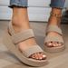 Wind Women's Cool 2025 New Fashionable Outerwear Small Height Rise Slope Heel Thick Bottom Slippers Summer_vogvips.com
