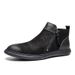 European Warm Series Winter Men's Genuine Leather High-top Casual Trendy Shoes Korean Style Versatile Fleece-lined Martin Boots_vogvips.com