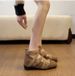 French-style High-heel Shallow-toe Cross-over Mary Jane Women's Shoes, Versatile And Slimming, Suitable For Pairing With Skirts And Sandals._vogvips.com