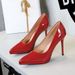 8366-1 Women's Stiletto High-heeled Shoes, Shallow Cut, Sexy And Versatile, With Waterproof Platform, Comfortable For_vogvips.com