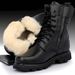 European Warm Series High-top Mountaineering Wear-resistant Breathable Combat Security Outdoor Shoes Training Men's Snow Boots_vogvips.com