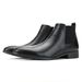 Men's Chelsea Boots Square Toe Ankle Boots - Fashionable & Versatile Casual Shoes For Men (Black/Brown, PU/Suede Microfiber)_vogvips.com