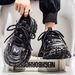 Men's Chunky Sneakers Height Increasing Platform Casual Shoes Wide Toe Box Comfortable Fashion Trendy European Style Premium_vogvips.com