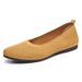 Shoes For Women In Summer, Solid Color Pointed Flat Bottomed Casual And Breathable Women's Hollowed Out Cloth Shoes,_vogvips.com