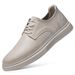 Inner Height-increasing Men's Shoes Casual Single Shoes Men's Board Shoes Genuine Leather Men's Low-top Men's Lace-up Leather Shoes_vogvips.com