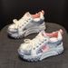Trendy Dad For Women 2025 Spring New 7m Petite Casual Thick Sole Height Increasing White Sneakers Student Shoes_vogvips.com