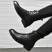 Fleece Martin Boots Men's Black Leather Boots Casual Warm High Top Boots_vogvips.com