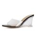 2023 Summer New Fashion High Heel For Women Transparent Wedge Shoes One-Strap Outdoor Fairy Style Cool Slippers Trend_vogvips.com