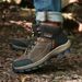 Outdoor High-top Boots Men Laced Thick-soled Men Shoes Soft Breathable Wear-resistant Shock-absorbing Casual Hiking Shoes Men_vogvips.com