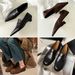 Women's Shoes Slip-On Loafers – Mallet Color Block Heeled Shoes (Chic & Effortless)_vogvips.com