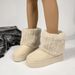 Snow 2025 Autumn/Winter Bosi New Thick Bottom Round Head Hairy Pants Foot Boots For Women_vogvips.com
