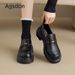 Platform Loafers Women's Giant Good-looking With Skirts, Small Leather Shoes, Single Shoes_vogvips.com