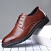 Spring Formal Leather Shoes Men, Business Casual, British Style, Korean Version, Pointed Toe, Suitable For Work,_vogvips.com
