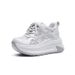 Thick-soled Height-increasing Wom's Sneakers 2026 Summer New White Mesh Breathable Casual Fashion Shoes For Petite_vogvips.com