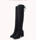 2021 Autumn Winter New Elastic For Women Over-the-Knee Slimming Thick High Heel Boots Long Tube_vogvips.com