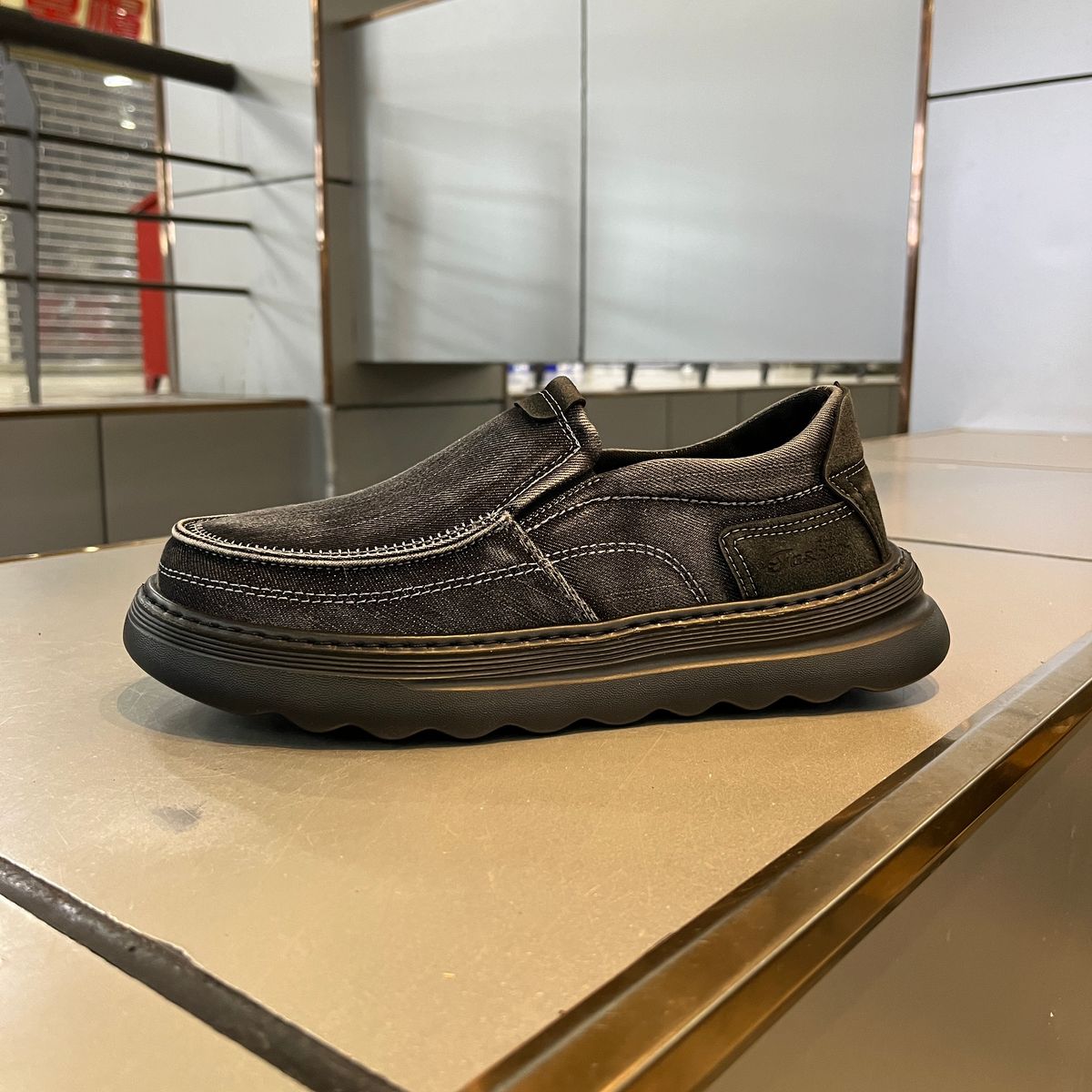 Leisure Walk Mens Loafers Sneakers Travel Slip On Flats Comfortable Canvas Man Outdoor Hiking Walking Driving Shoes_vogvips.com