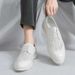 Euro Step Men's Hollow Leather Summer Breathable British Business Formal Derby Perforated Mesh Hidden Heel Brogue Shoes_vogvips.com