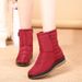 Snow 2024 New Style Fleece Lined Thickened Warm Waterproof Non-Slip Middle-Aged And Elderly Cotton Shoes Mom Women's_vogvips.com