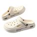 2025 Summer Thick Bottom Non Slip And Odorous Foot Beach Women's Slippers Men's Cave Shoes Outerwear Korean Edition_vogvips.com