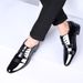 New Leather For Business Attire, Korean Version Of Men's Shoes, Oversized Pointed Casual Shoes_vogvips.com