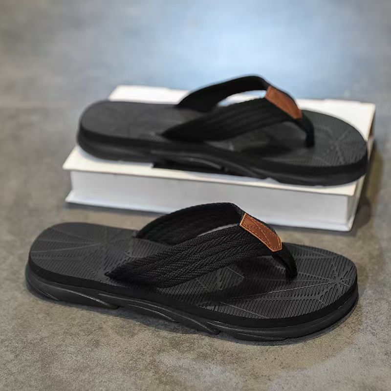 New 2025 Style Men's Outdoor Sports Slippers Non-Slip Beach Shoes Flip Flops Sandals for Casual Comfortable Wear_vogvips.com