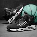 Men's High-Top Basketball Shoes Feature A Breathable Mesh Design Maximum Comfort Outdoor Shock-Absorbing Shoes,_vogvips.com