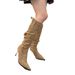 2024 Autumn Winter Versatile Slimming Slouch Pointed Toe Stiletto Heel High Tube Women Melad Over-the-Knee Long Boots_vogvips.com