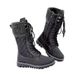 2021 Autumn Winter New Foreign Trade Women's Shoes Woolen Mouth Stitching European And American Style Large Size_vogvips.com