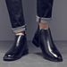 Martin Boots Men's Leather Pointed Single Chelsea Boots Men's High-top Leather Shoes Style Men's Boots Low-top_vogvips.com