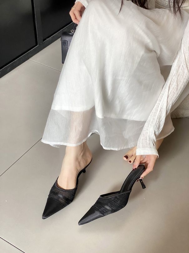 2025 Spring New Pointed Stiletto High Heels European And American Fashion Closed Toe Women's Shoes_vogvips.com