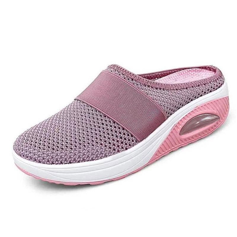 Women Wedge Premium Slippers Vintage Anti-slip Casual Female Platform Retro Shoes Plus Size Orthopedic Diabetic Sandals_vogvips.com