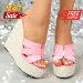 Women's Fashion Woven Wedge Platform Sandals Peep Toe High Heel Casual Summer Slip On Slippers_vogvips.com