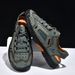 Summer Men's Hollow Breathable Thick-soled Hand-stitched Casual Closed-toe Sandals, Wear-resistant PU Outdoor Mesh_vogvips.com