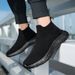 Large Breathable Fly Woven For Men, Lightweight Soft Soled Couple Shoes, Fashionable And Versatile, Casual One Foot_vogvips.com
