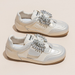 Women's White Sneakers 2026 Spring/summer New Style Thick-soled Height-increasing German Training With Velcro, Casual_vogvips.com